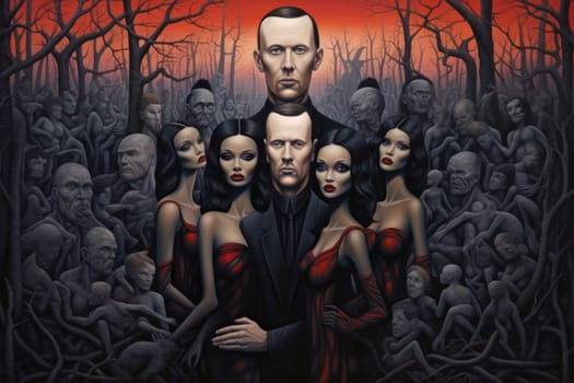 Step into a world where hauntingly beautiful vampires captivate with their ethereal allure.