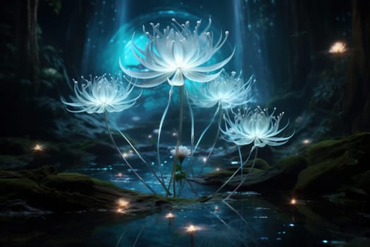 Enter the realm of fantasy and behold the enchanting presence of ethereal moonlight sprites.