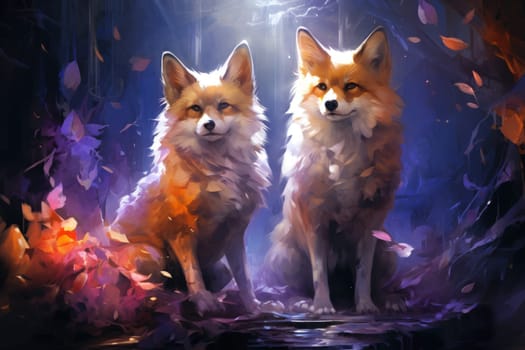 Enter the enchanting realm of the curious spirit foxes, mystical creatures that possess the ability to effortlessly traverse between the ethereal spirit world and the tangible physical realm.