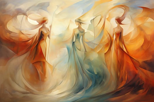 Immerse yourself in the enchanting world of fantasy as you witness the ethereal dance of graceful sylphs, ethereal beings of air and wind.