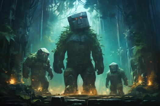 In the realm of fantasy, ancient golems stand as remarkable creations of mystical craftsmanship.