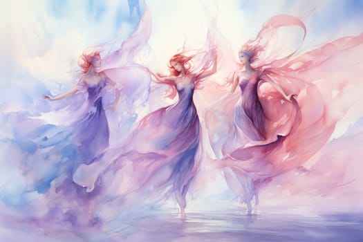 Immerse yourself in the enchanting world of fantasy as you witness the ethereal dance of graceful sylphs, ethereal beings of air and wind.