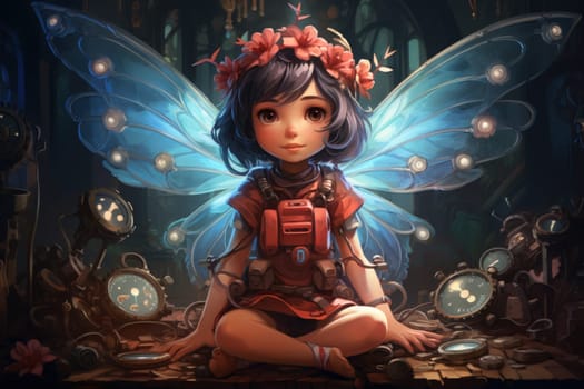 Step into a world where fantasy and mechanics intertwine, and witness the marvel of clockwork fairies.