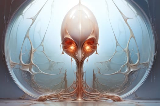 In the realm of fantasy, cursed mirror spirits are bound, their ethereal existence trapped within reflective surfaces.