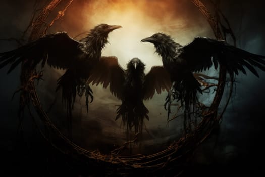 Enter the realm of fantasy and encounter the cursed wereravens, unfortunate beings caught in an eternal cycle of shifting between human and raven forms.