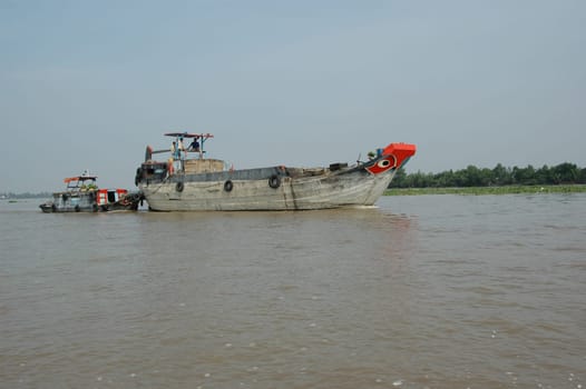 Cargo Boat Saigon River