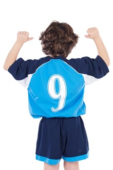 Child with number nine