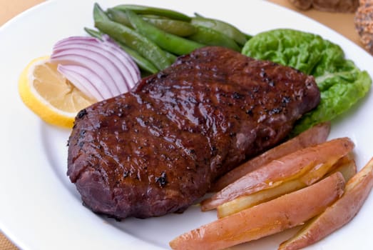 Roast beef with red potatoes