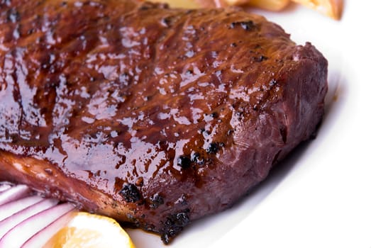 Roast beef with red potatoes