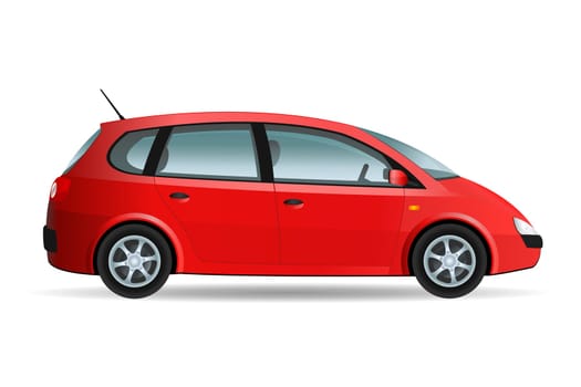 Red Minivan