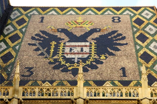 Roof tile mosaic,St. Stephen's Cathedral,Vienna,Austria