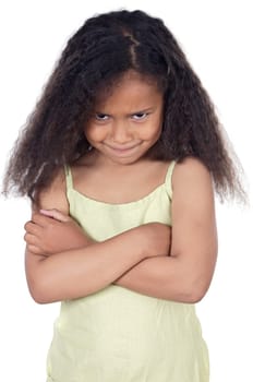 Adorable angry girl
