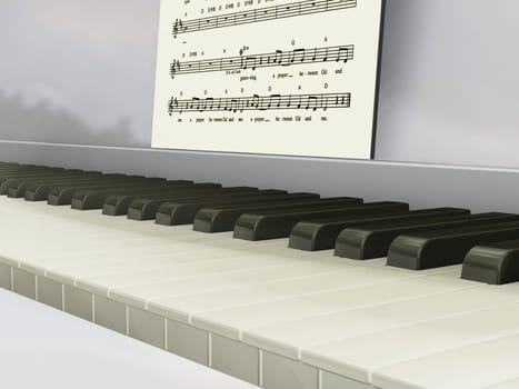 Piano keys