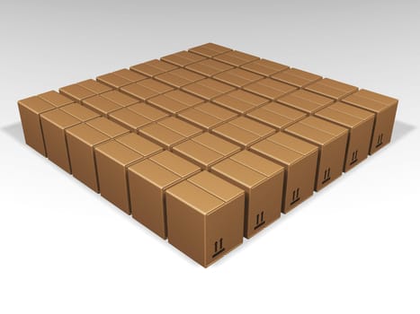 Brown boxes