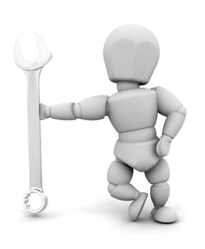 Person with spanner