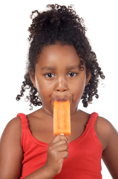 Girl eating ice cream