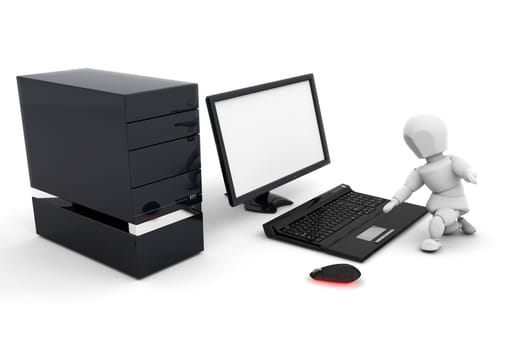 Person using computer