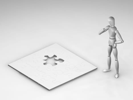 Unfinished puzzle