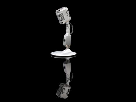 Retro microphone
