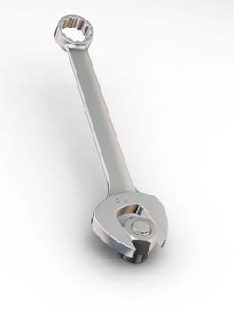 Spanner with nut and bolt