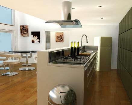 Interior of a kitchen