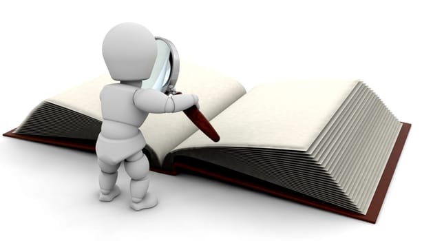 Reading a book