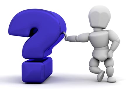 Person with question mark