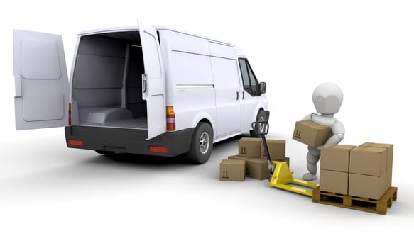 Unloading a van