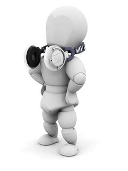 Person with headphones