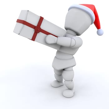 Giving a Christmas present