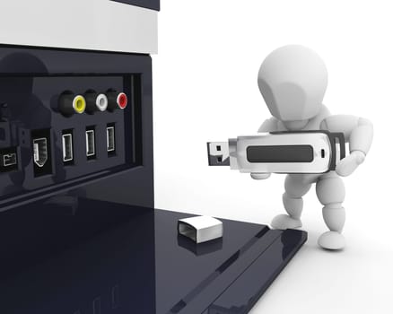 Person on computer