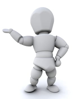 Person presenting something