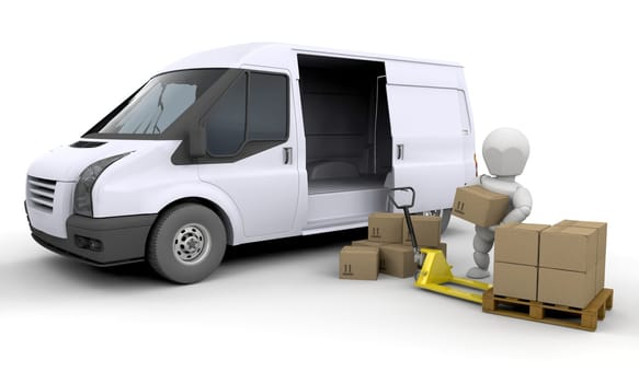 Unloading a van