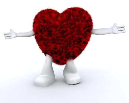 Furry heart dude