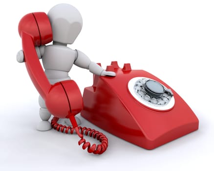 On the phone