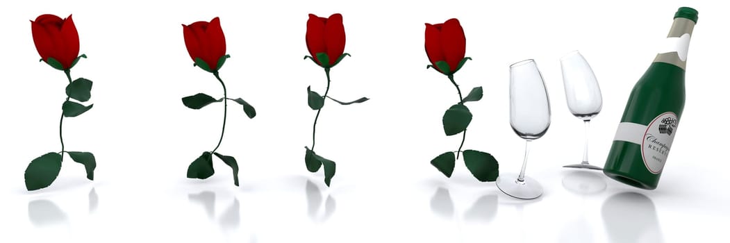Running roses