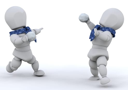 Snowball fight