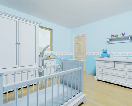 Nursery for a baby boy