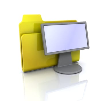 Display folder icon