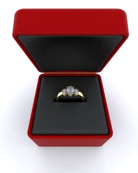 Gold engagment ring