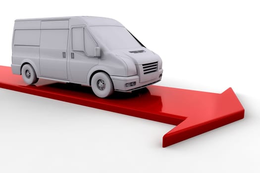 Delivery van