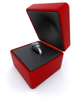 Silver engagment ring
