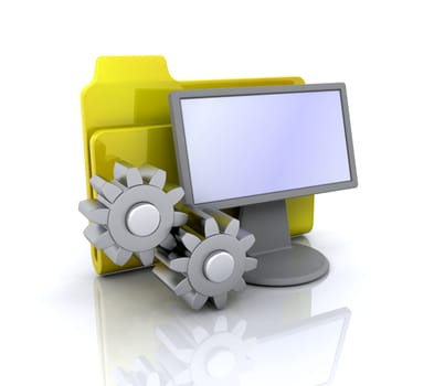 Display folder icon