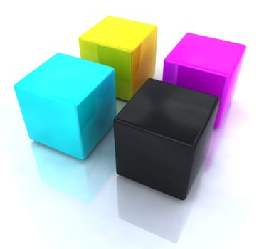 CMYK blocks