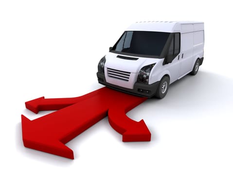 Delivery van