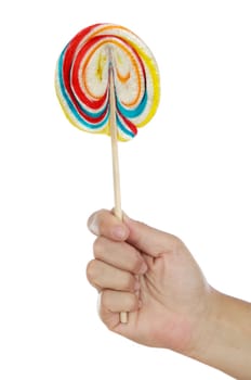 Hand with candy