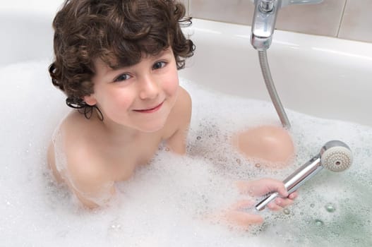 Child in the bath