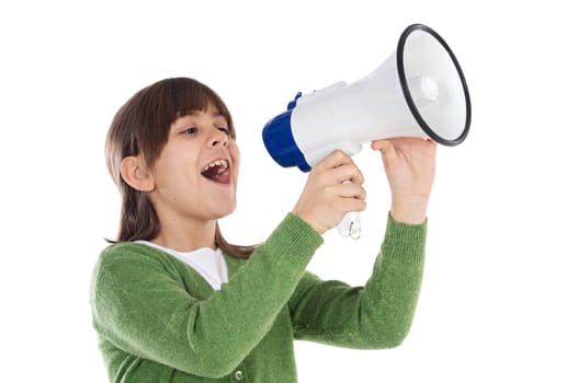 girl with megaphone