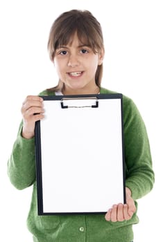 student with notepad