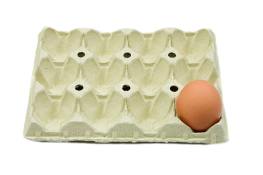 Photo of one brown egg